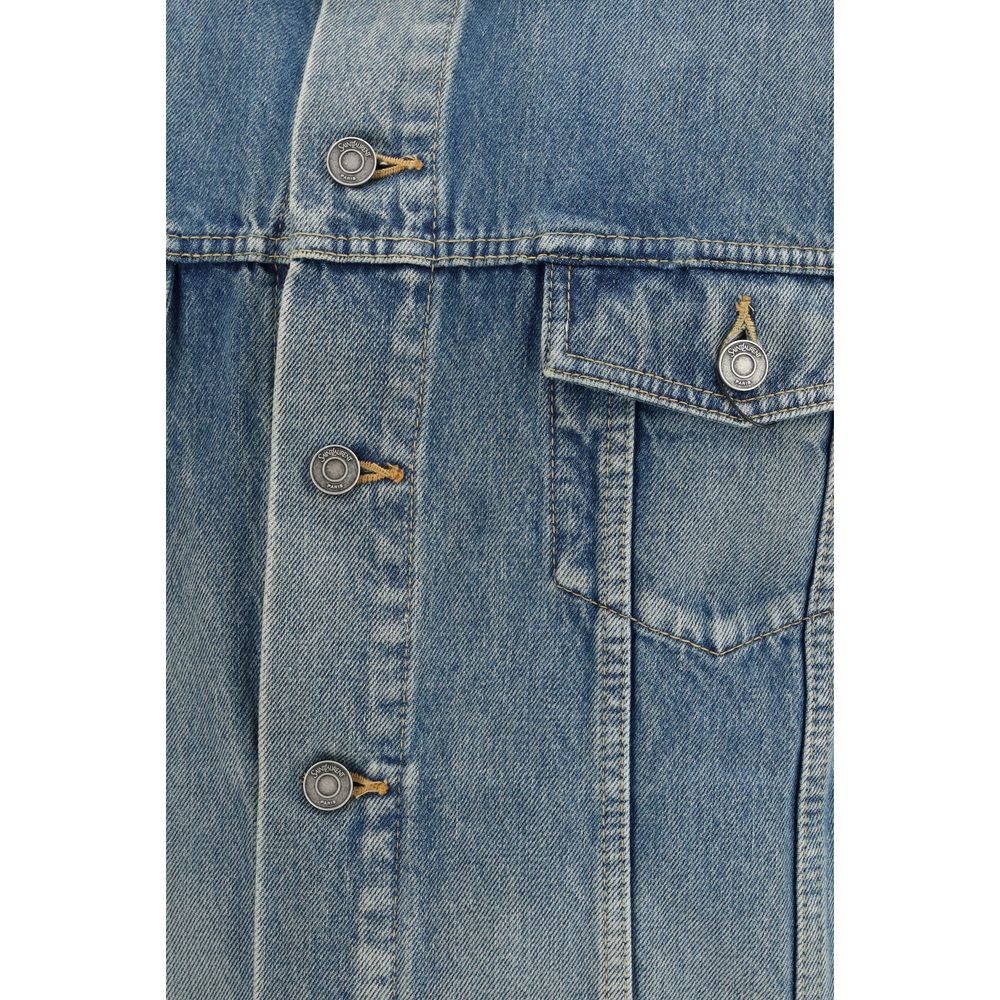 Saint Laurent Blue Cotton Denim Jacket - Zachava