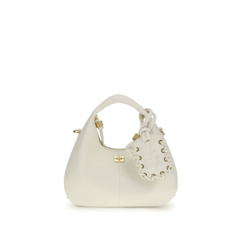 Ganni White Recycled Polyester Shoulder Bag Main image