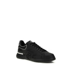 Philipp Plein Black Calf Leather Bos Taurus Low Top Sneakers