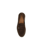 Dolce & Gabbana Brown Calf Leather Bos Taurus Slip-On Loafers