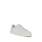 Dolce & Gabbana White Calf Leather Bos Taurus Low Top Sneakers