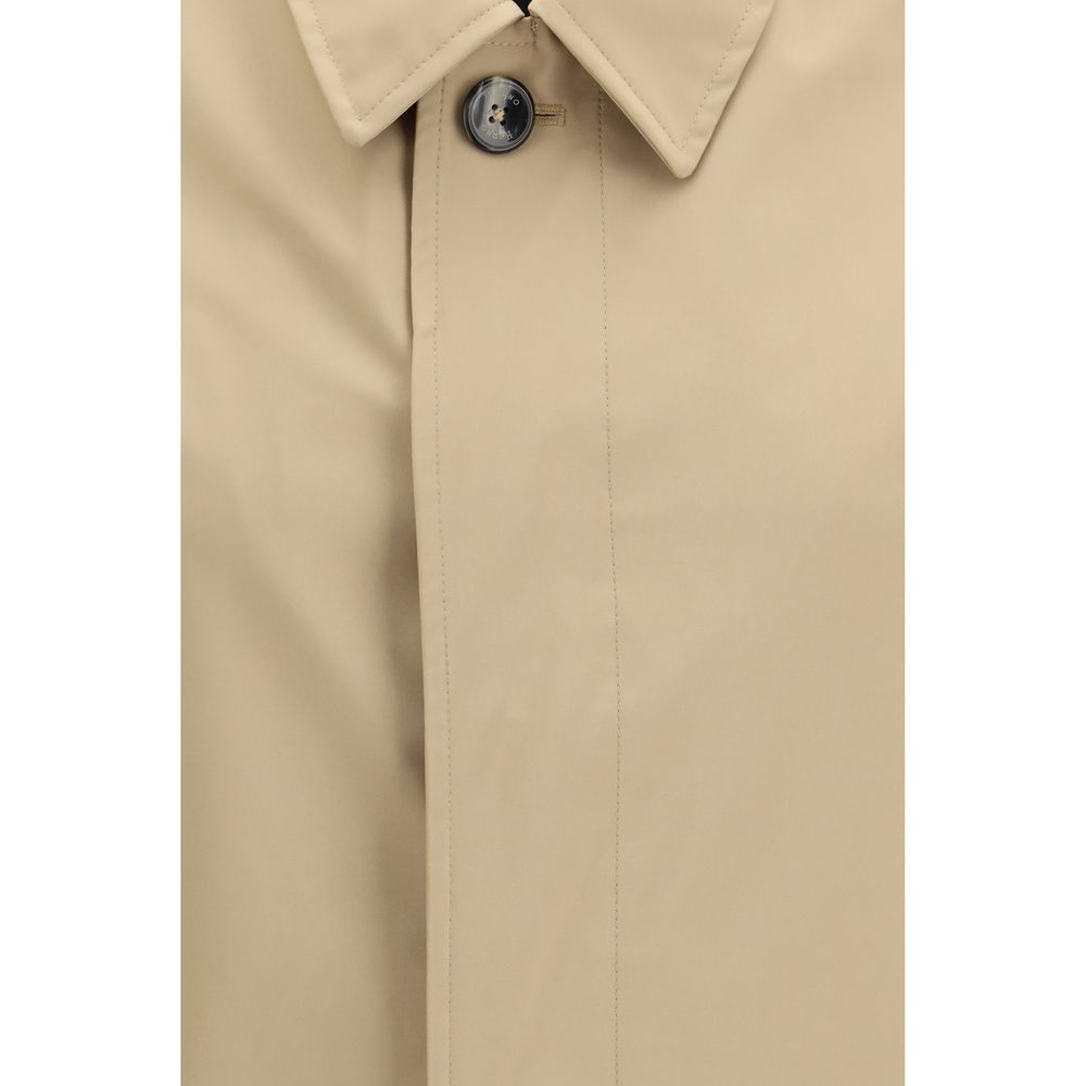 Herno Beige Polyester Trench Coat - Zachava