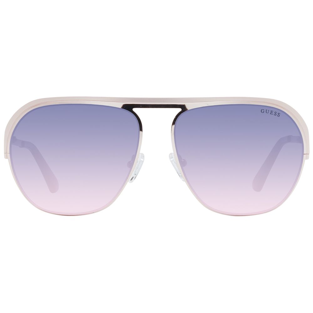 Guess Unisex Aviator Sunglasses – Rose Gold Metal