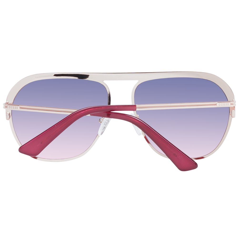 Guess Unisex Aviator Sunglasses – Rose Gold Metal