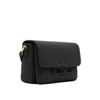 Emporio Armani Black Bovine Leather Crossbody Bag