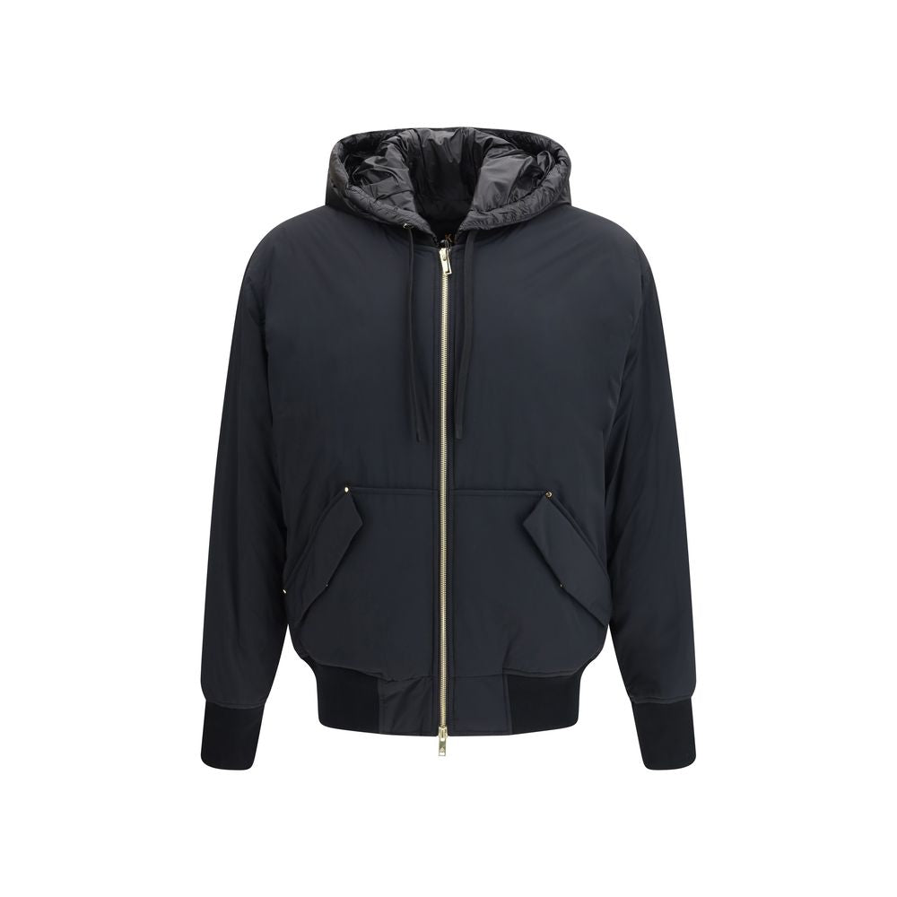Moose Knuckles Black Nylon Bomber - Zachava