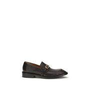 Versace Black Calf Leather Bos Taurus Slip-On Loafers - Zachava