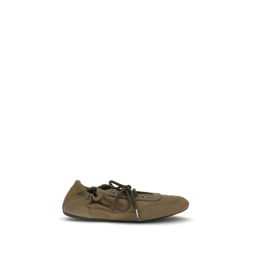 Prada Bicolor Cotton Athletic Sneakers - Zachava