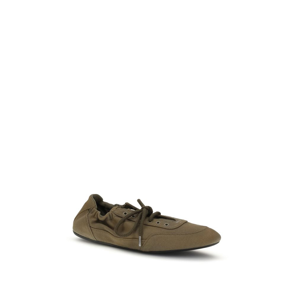 Prada Bicolor Cotton Athletic Sneakers - Zachava