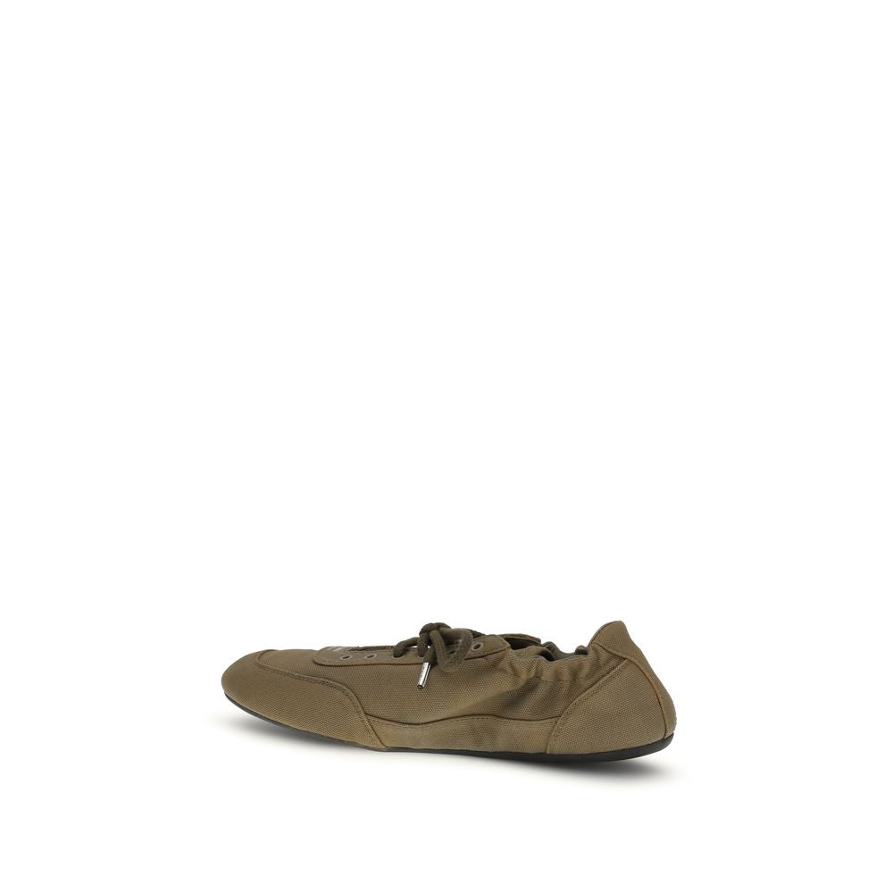 Prada Bicolor Cotton Athletic Sneakers - Zachava