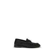 Saint Laurent Black Calf Leather Bos Taurus Slip-On Loafers for Men