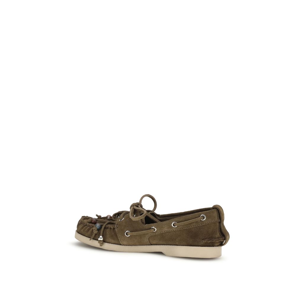 Golden Goose Bicolor Calf Leather Bos Taurus Slip-On Loafers Golden Goose
