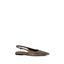 Brunello Cucinelli Brown Calf Leather Bos Taurus Ballet Flats