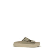 Veja Beige Calf Leather Bos Taurus Flat Sandals - Zachava