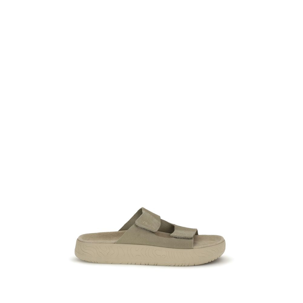 Veja Beige Calf Leather Bos Taurus Flat Sandals - Zachava
