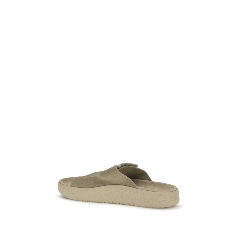 Veja Beige Calf Leather Bos Taurus Flat Sandals - Zachava