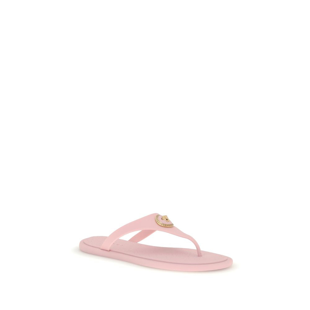 Versace Multicolor Rubber Flip-Flop Sandals - Zachava