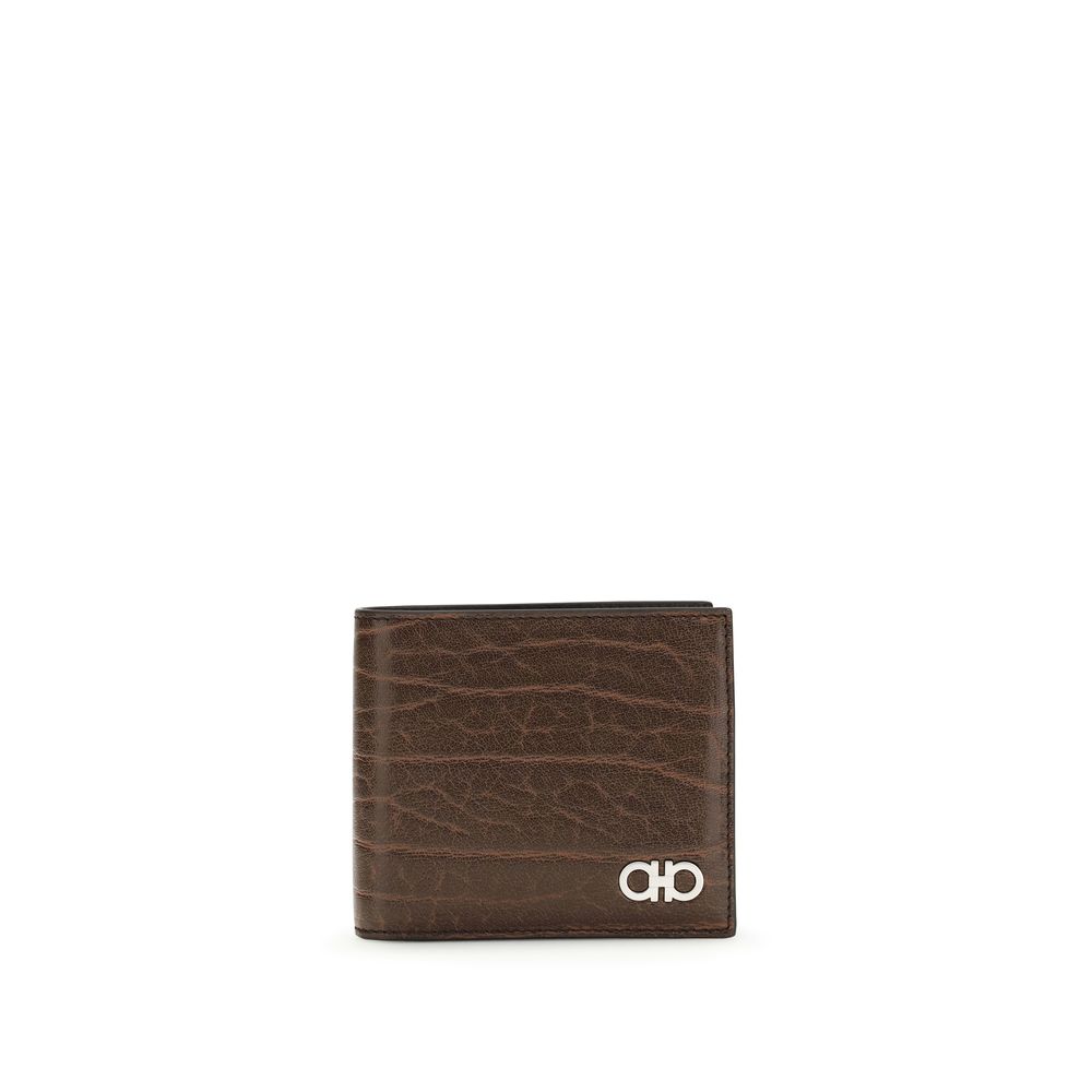 Ferragamo Brown Calf Leather Bos Taurus Wallet - Zachava