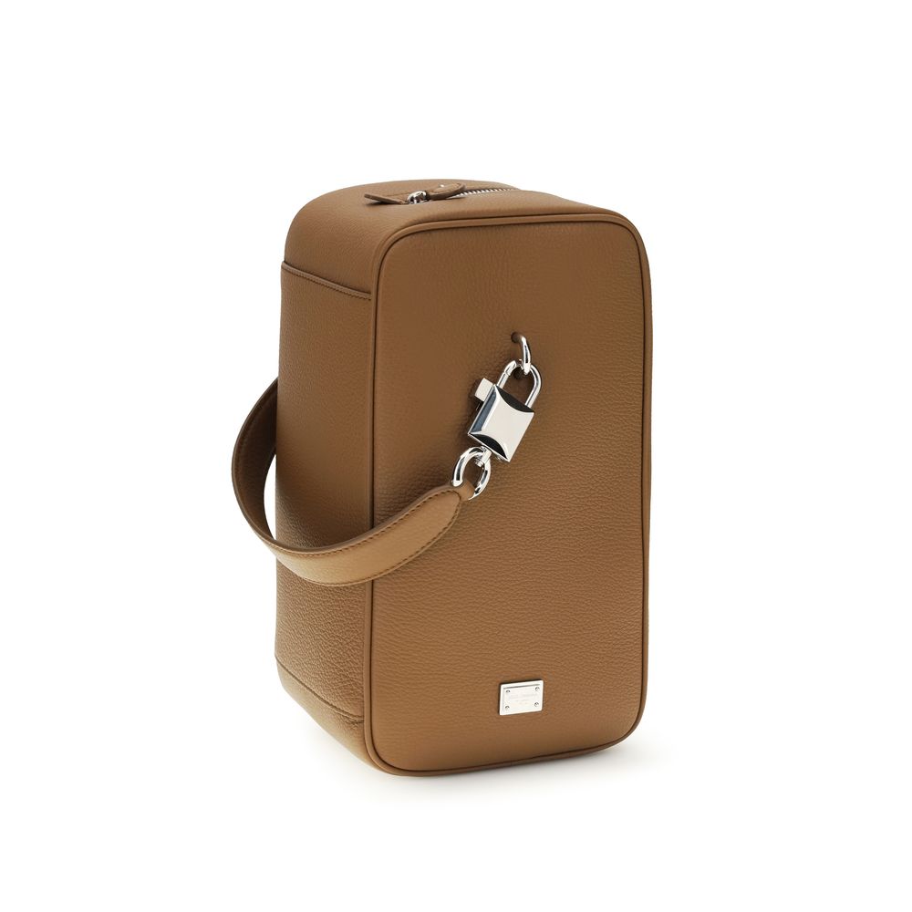 Dolce & Gabbana Brown Calf Leather Bos Taurus Handbag - Zachava