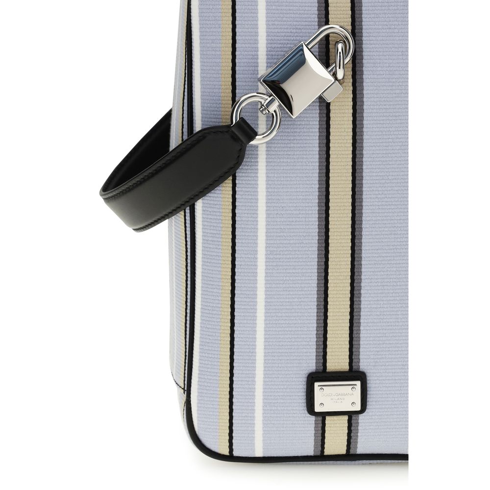 Dolce & Gabbana Blue Cotton Handbag - Zachava