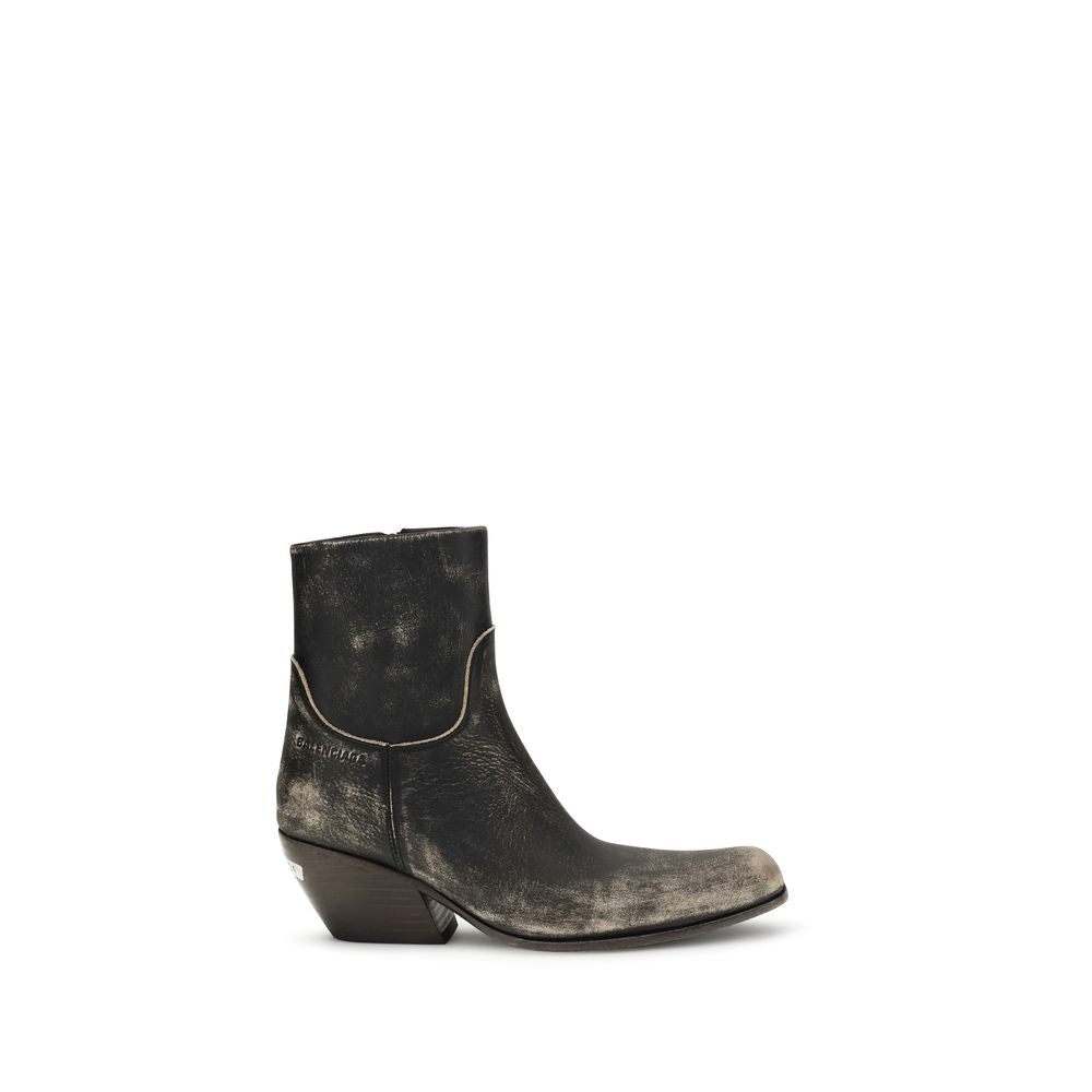 Balenciaga Black Calf Leather Bos Taurus Ankle Boots - Zachava