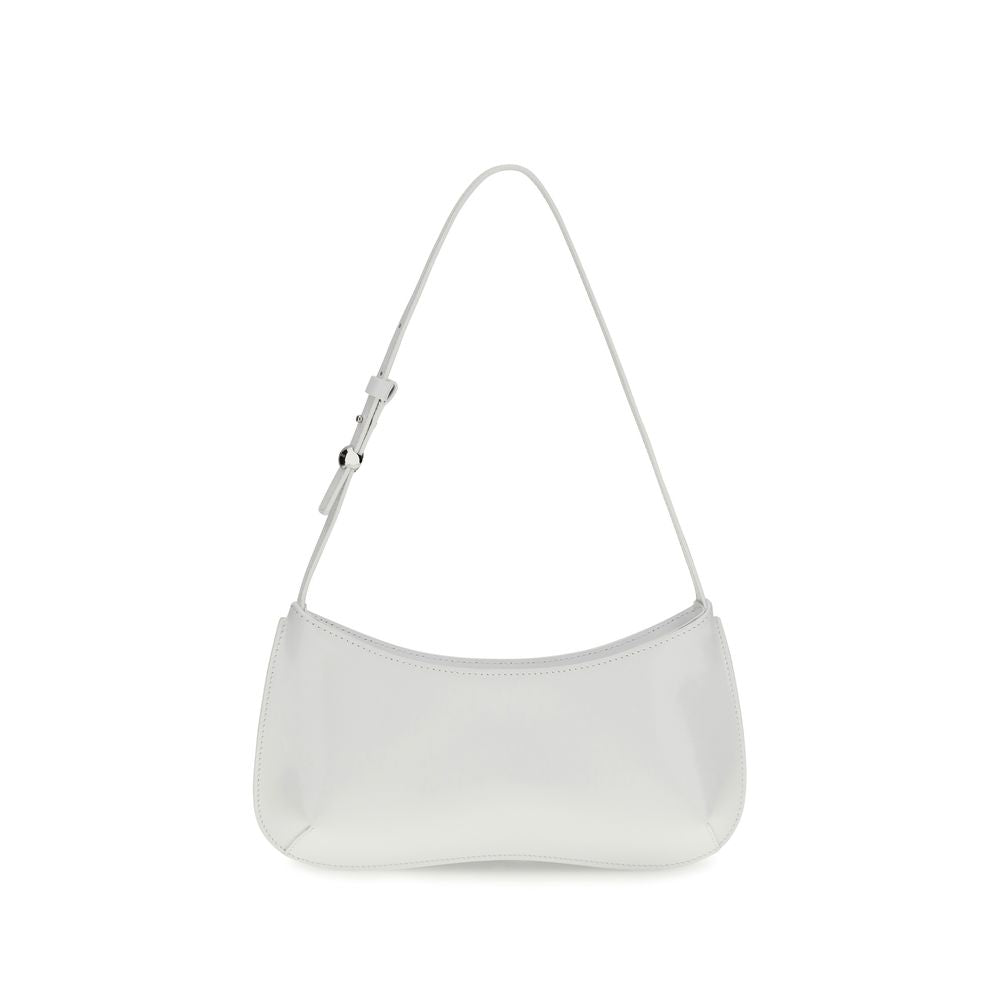 Jacquemus White Calf Leather Bos Taurus Shoulder Bag - Zachava