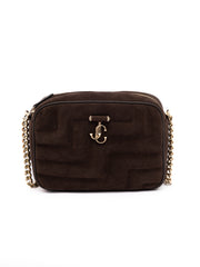 Jimmy Choo Brown Suede Avenue Camera Crossbody Bag - Zachava
