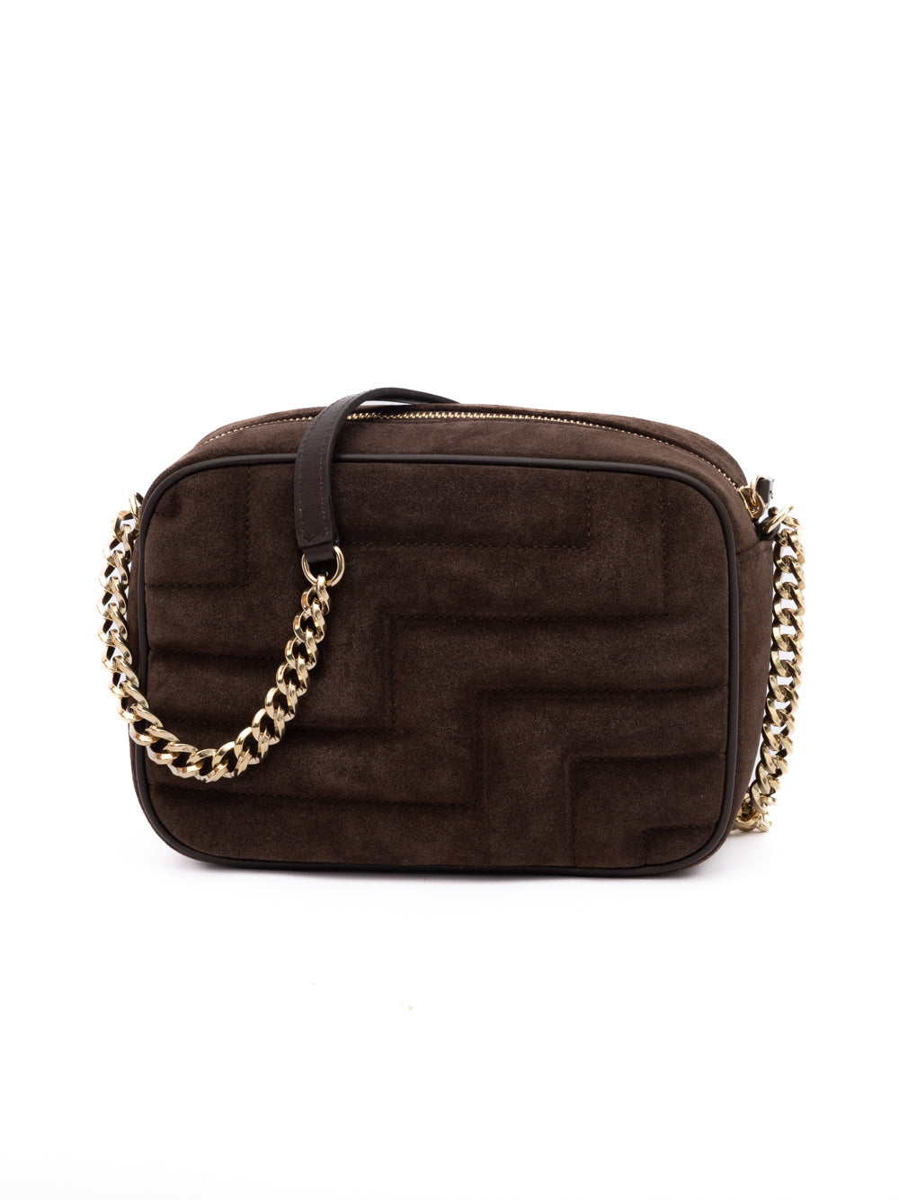 Jimmy Choo Brown Suede Avenue Camera Crossbody Bag - Zachava
