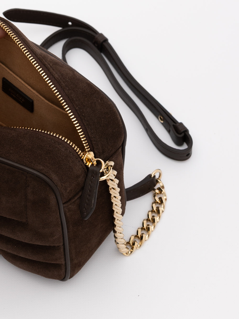 Jimmy Choo Brown Suede Avenue Camera Crossbody Bag - Zachava