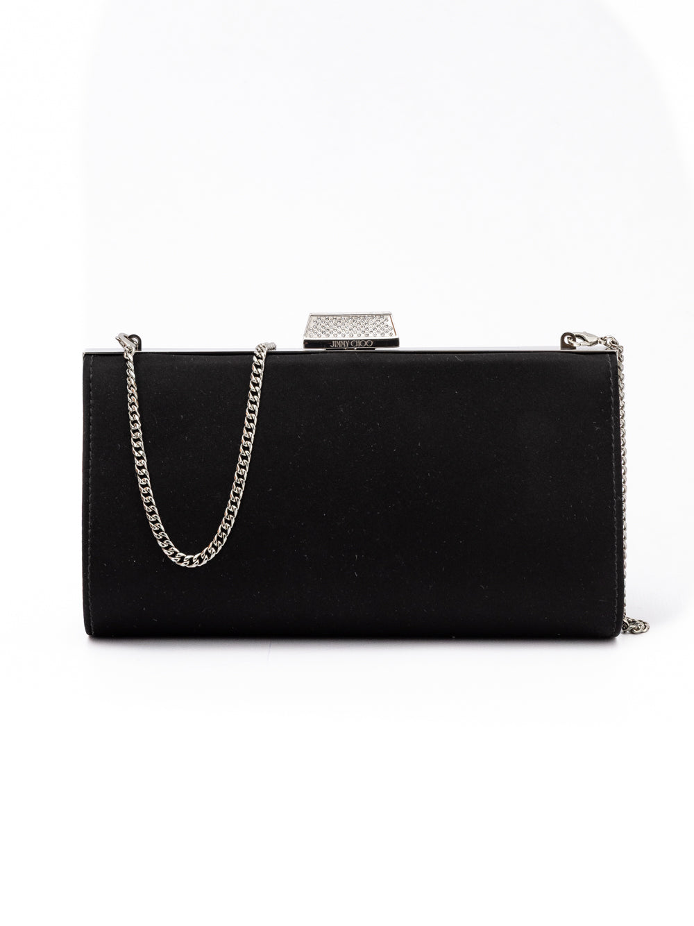 Jimmy Choo Black Satin Crossbody Bag - Zachava