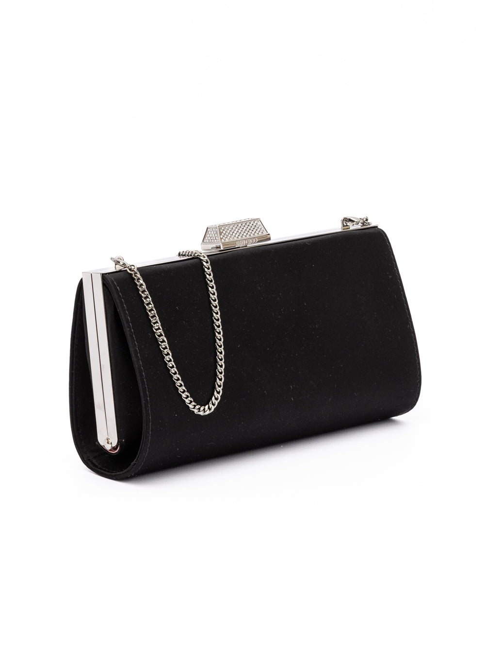 Jimmy Choo Black Satin Crossbody Bag - Zachava