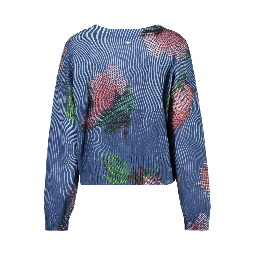 Desigual Blue Cotton Womens Cardigan - Zachava