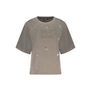 Desigual Grigio Cotton Women Sweatshirt