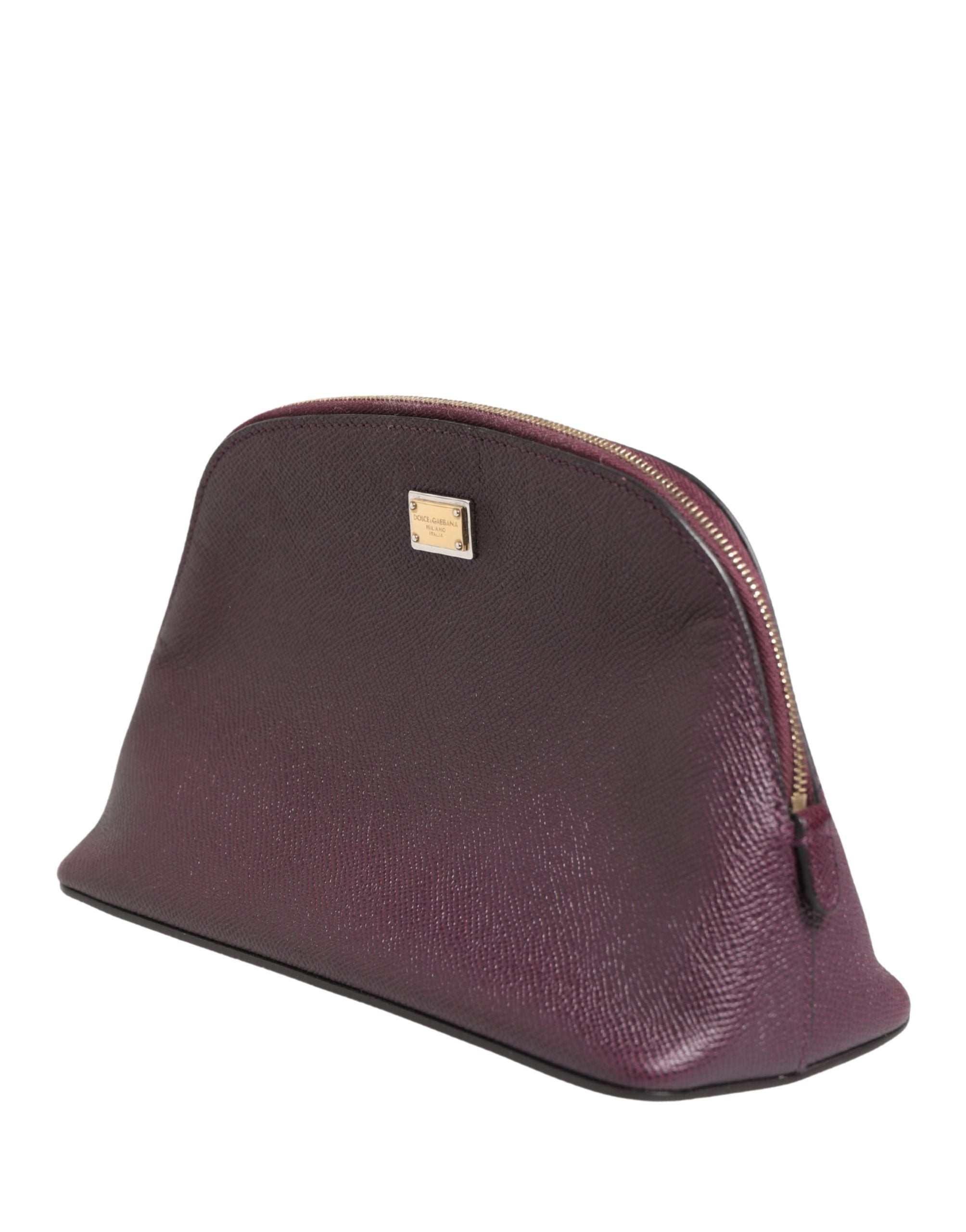 Dolce & Gabbana Dark Purple Leather DG Logo Zip Around Hand Purse Wallet Dolce & Gabbana