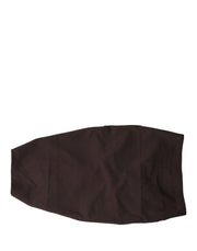 Dolce & Gabbana Brown Viscose Wide Belt Waist Cummerband Men