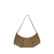 PINKO Beige Calf Leather Bos Taurus Shoulder Bag - Zachava