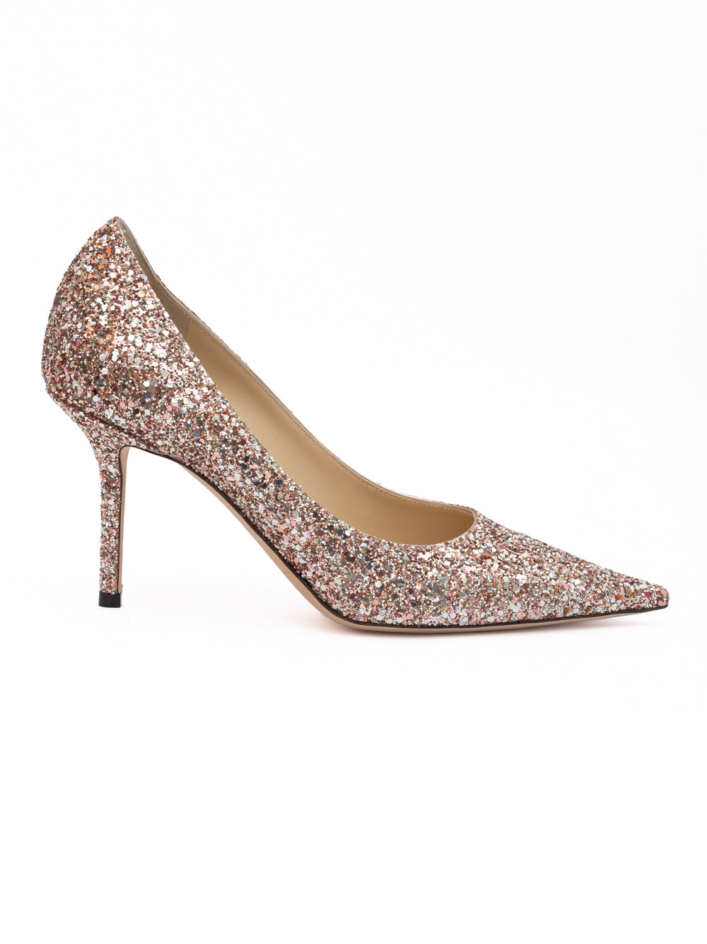 Jimmy Choo Rose Coarse Glitter Love 85 Pumps - Zachava