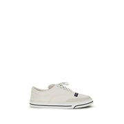 Dolce & Gabbana White Linen Low Top Sneakers - Zachava