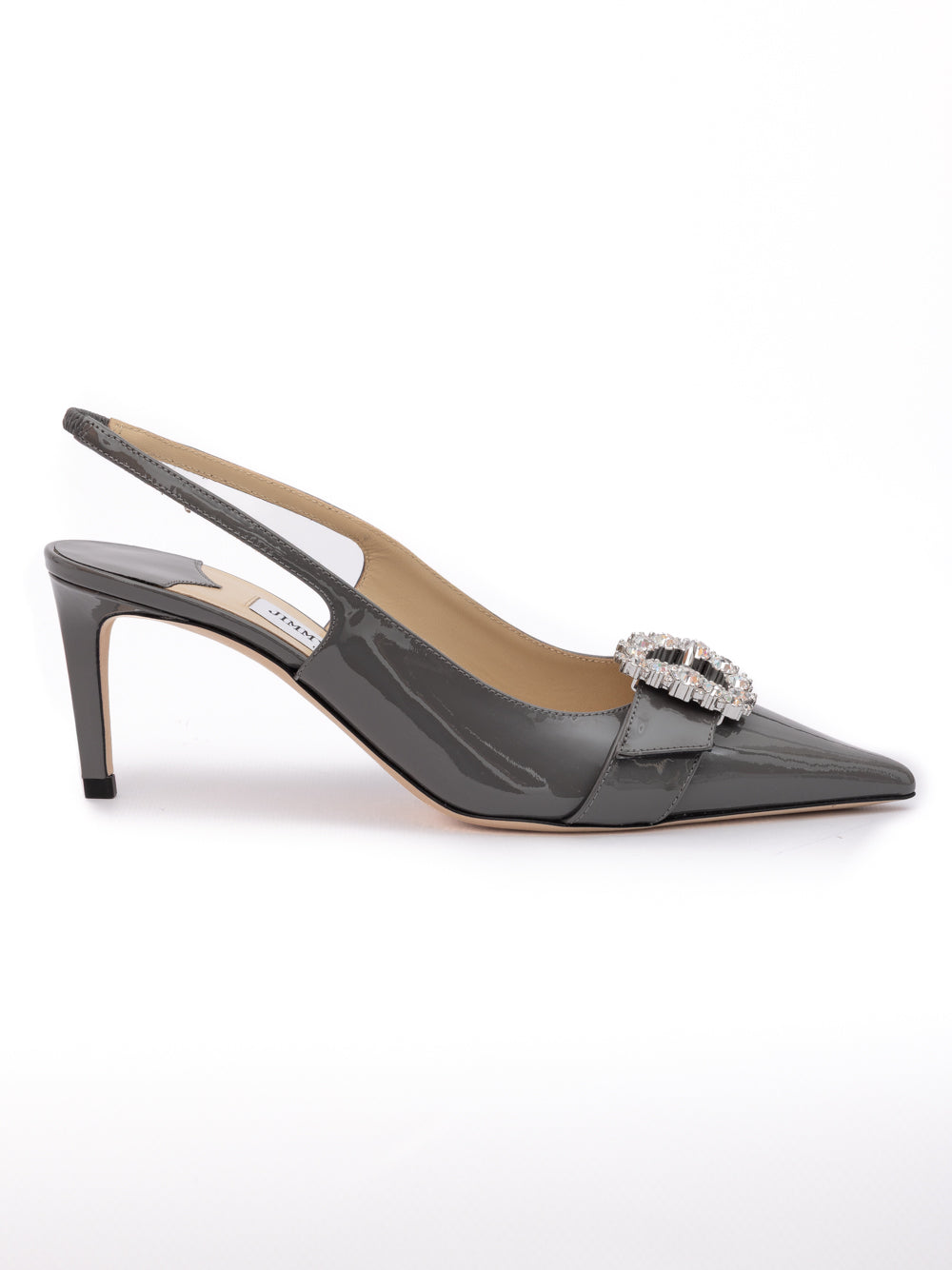 Jimmy Choo Storm Grey Patent Leather Chery SB 65 Pumps - Zachava