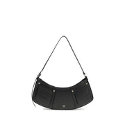 PINKO Black Calf Leather Bos Taurus Shoulder Bag - Zachava