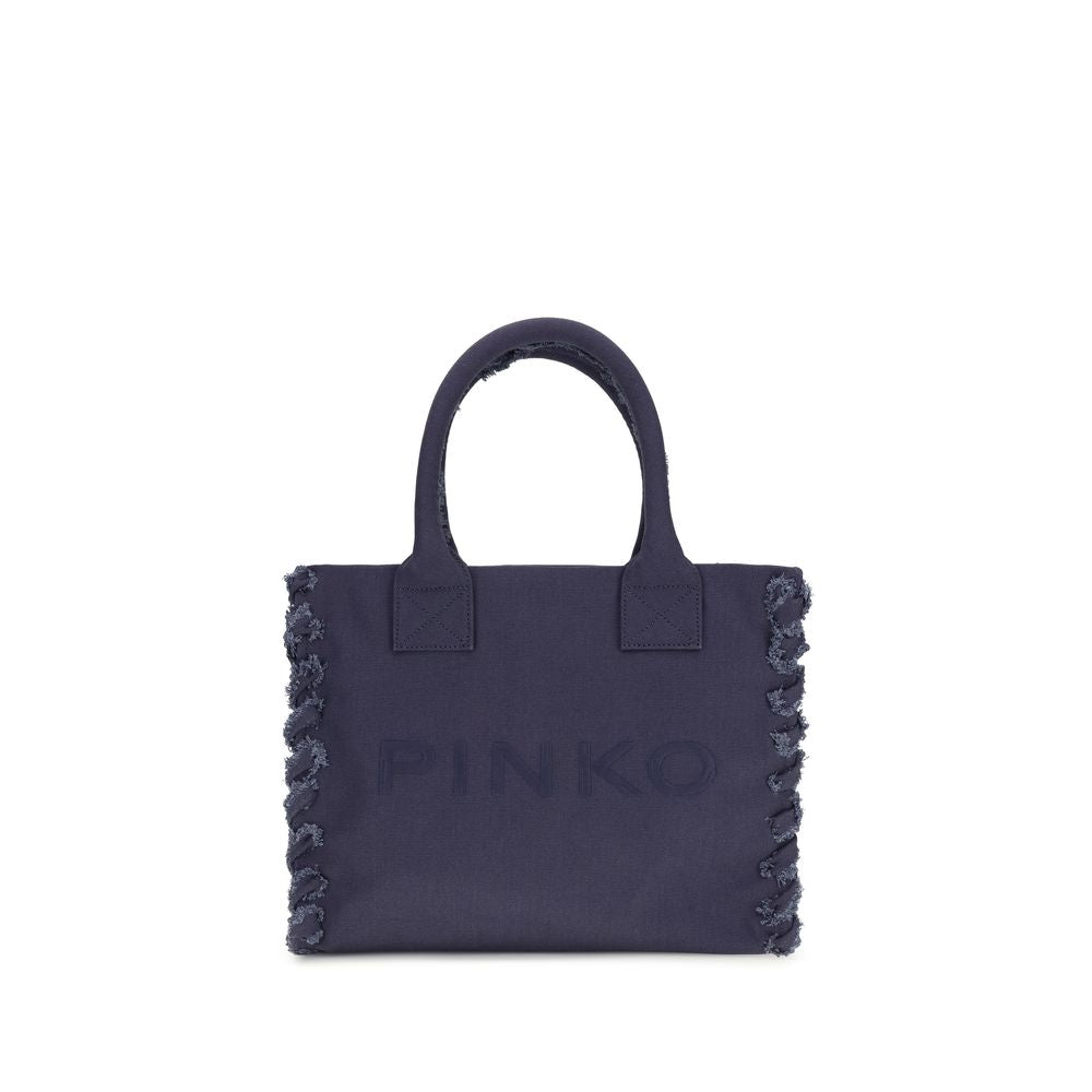 PINKO Blue Cotton Shoulder Bag - Zachava