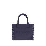 PINKO Blue Cotton Shoulder Bag - Zachava