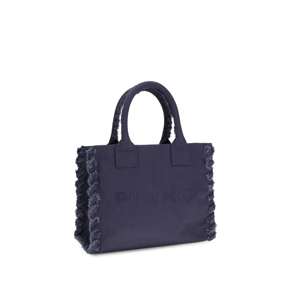 PINKO Blue Cotton Shoulder Bag - Zachava