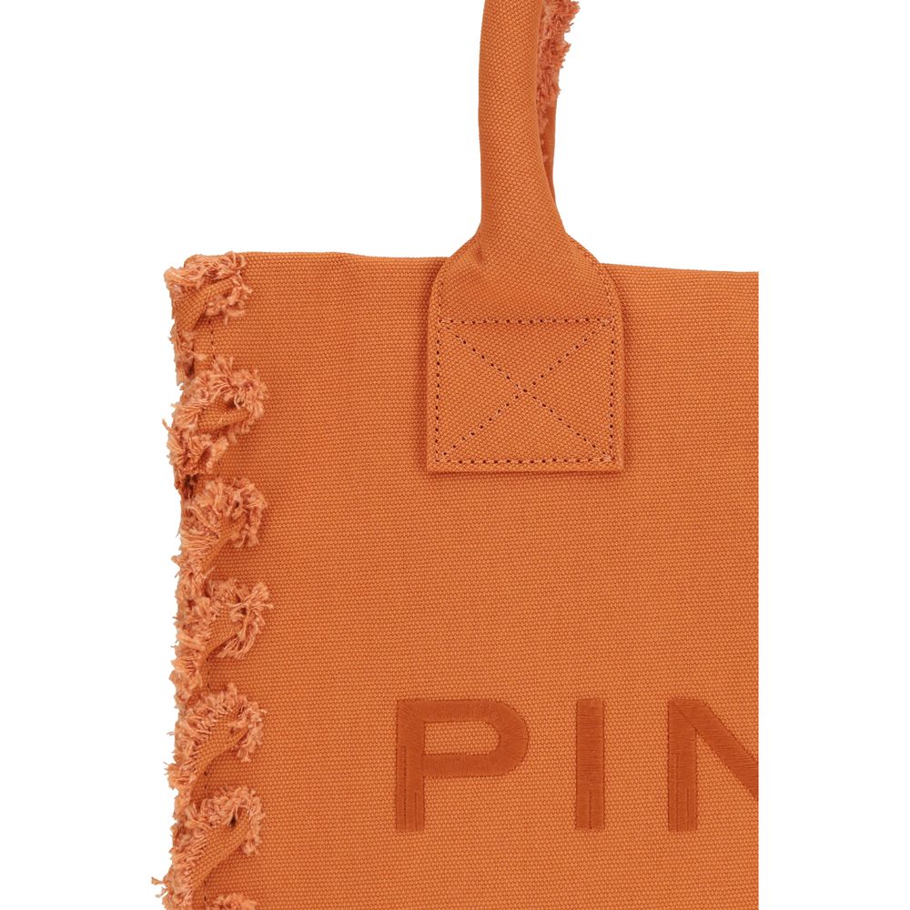 PINKO Orange Cotton Shoulder Bag - Zachava