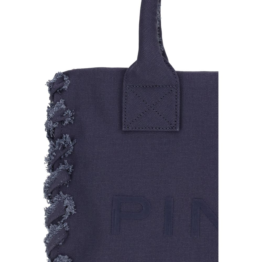 PINKO Blue Cotton Shoulder Bag - Zachava