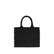 PINKO Black Cotton Shoulder Bag - Zachava
