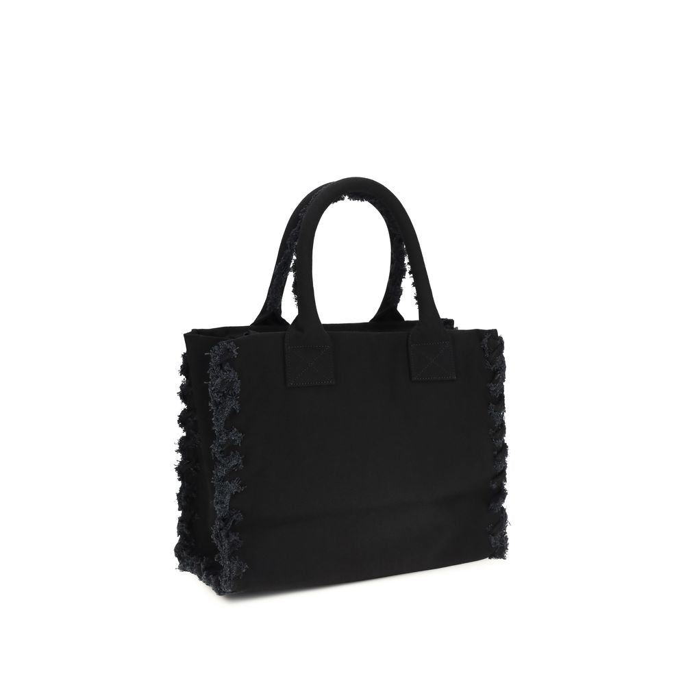 PINKO Black Cotton Shoulder Bag - Zachava