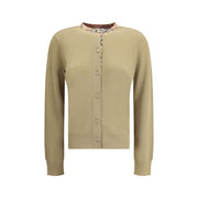 Burberry Brown Wool Oves Aries Cardigan