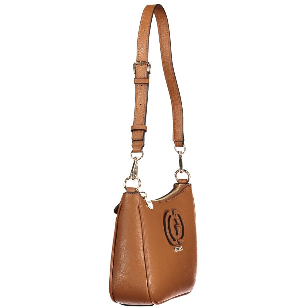 Guess Jeans Marrone Poliuretano Women Handbag Guess Jeans