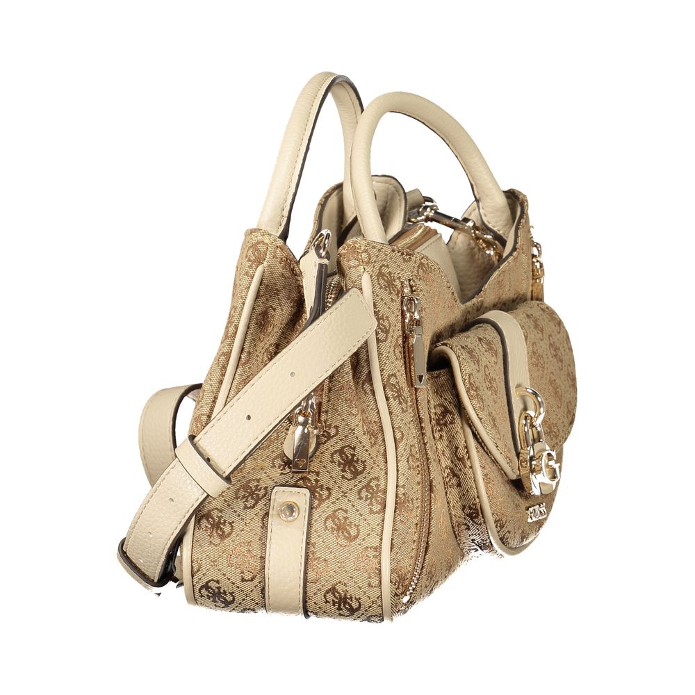 Guess Jeans Beige Poliuretano Women Handbag Guess Jeans